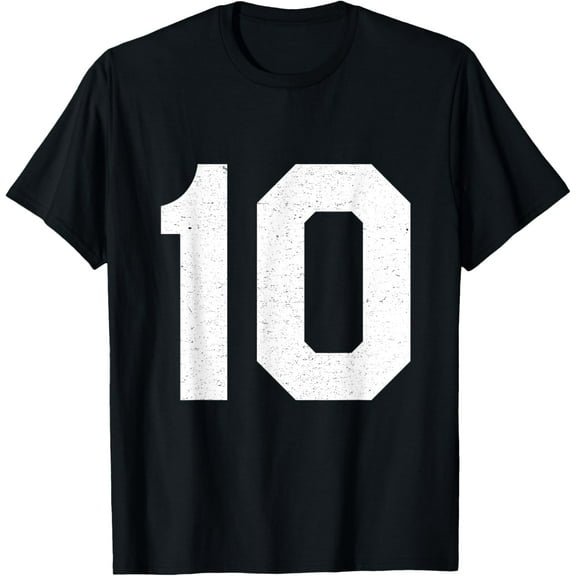 Jersey Uniform Number #10, Age Athlete T-Shirt