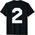 thumbnail image 1 of Jersey Uniform Number #2 T-Shirt, 1 of 3