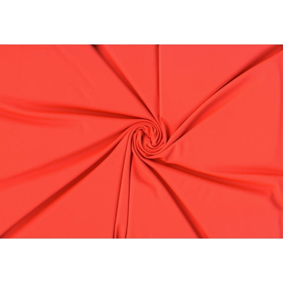 Jersey Versa Performance Fabric - Flexible Yoga, Legging Fabric (NEONCORAL, ByYard)