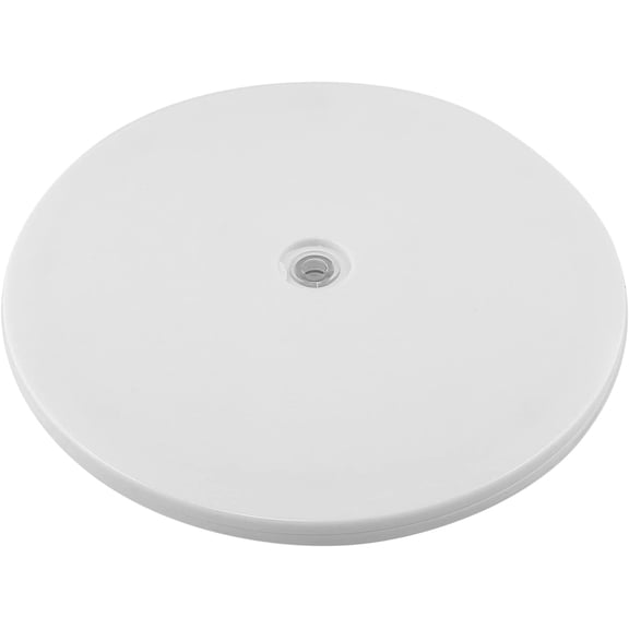 Jersvims 1 Pcs 8 Inch Acrylic Turntable Platter, White | Round Rotating Plate, For Kitchen Pantry Cabinet Organizer, Desk Rack Spice Organizer, Cake Cookie Decorating