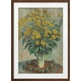 thumbnail image 1 of Jerusalem Artichoke Flowers Framed Art Modern Wall Decor, 1 of 15
