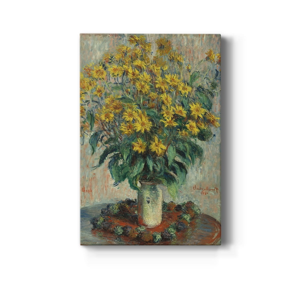 Jerusalem Artichoke Flowers Premium Gallery Wrapped Canvas - Ready to Hang - 24 x 36