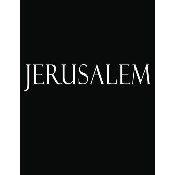 Jerusalem: Black and White Decorative Book to Stack Together on Coffee Tables, Bookshelves and Interior Design - Add Bookish Charm Decor to Your Home - Stack Deco Books together to create Your unique
