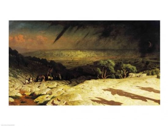 Jerusalem Canvas Art - Jean leon Gerome (24 x 18)
