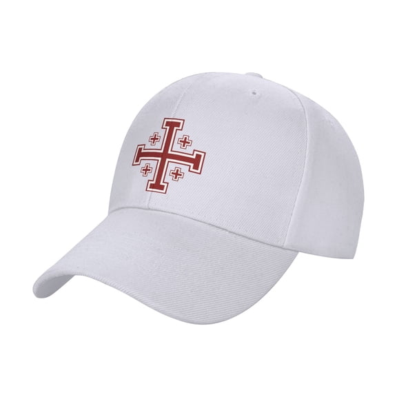 Jerusalem Cross Faig Sandwich Cap Unisex Adjustable Adult Baseball Caps Casquette Hats Flat Cap