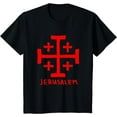 thumbnail image 1 of Jerusalem Israel Five Fold Cross T-Shirt, 1 of 3