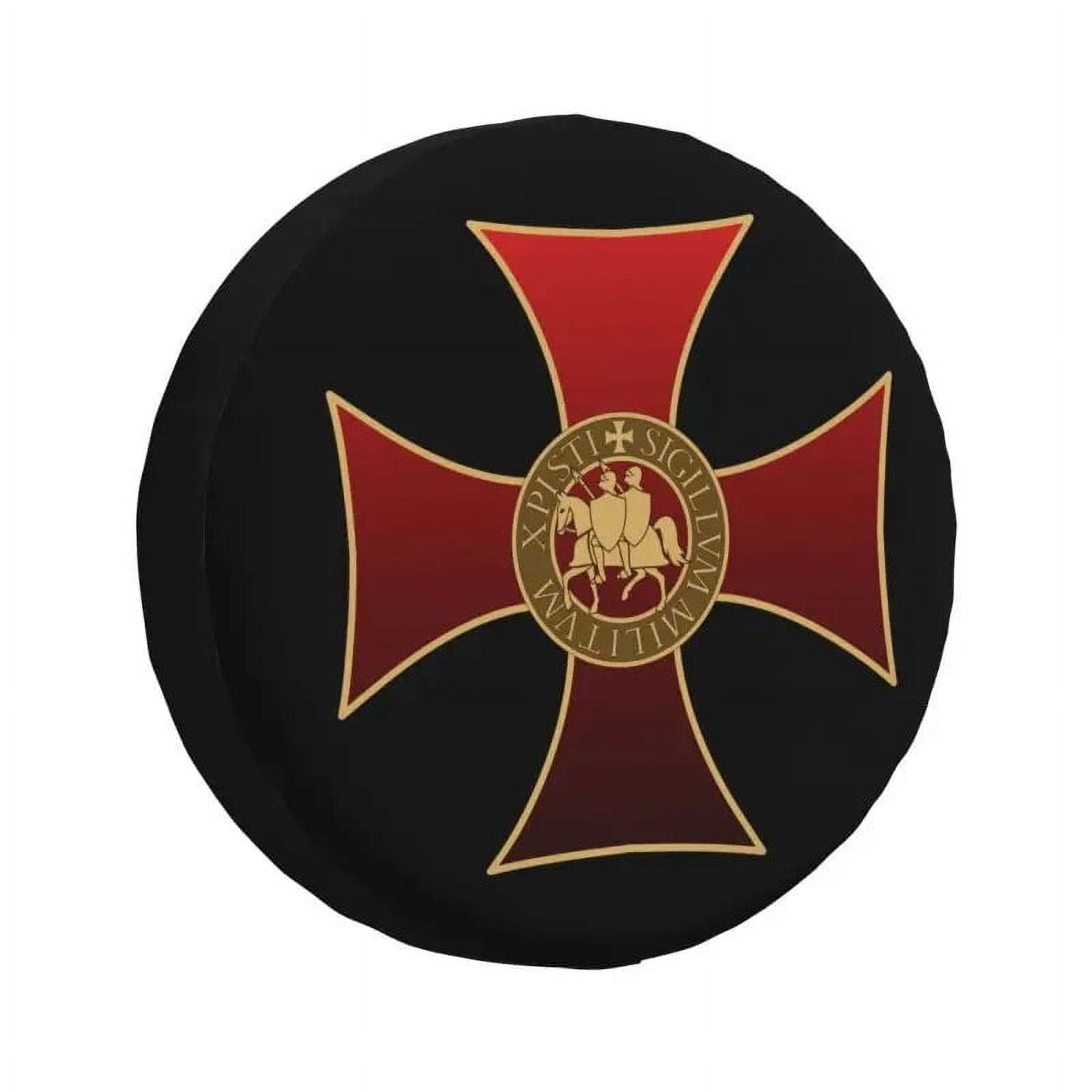 Jerusalem Kingdom Cross Spare Wheel Tire Cover for RAV4 Prado Knights