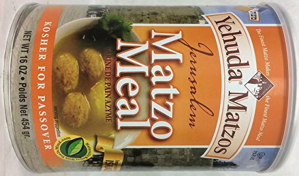 Jerusalem Matzo Meal Kosher For Passover 16 Oz. Pack Of 6.