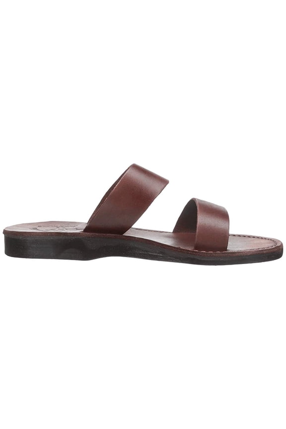 Aviv - Leather Wide Strap Sandal - Womens Sandals (Brown, 41 Men)