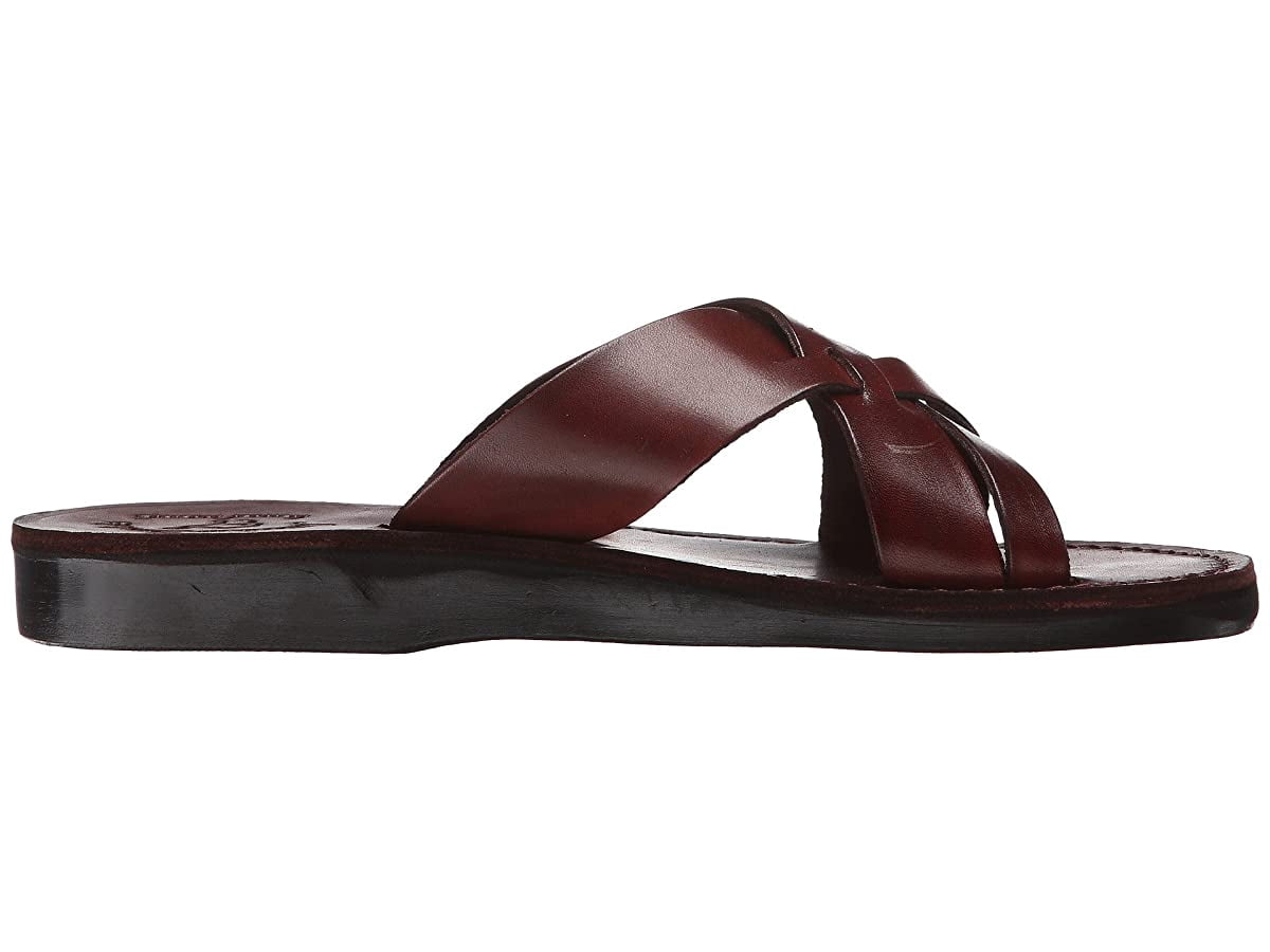 JERUSALEM SANDALS Jesse Leather Woven Strap Sandals - Size 9 US / 42 EU Jesse - Leather Woven Strap Sandal - Mens Sandals - Walmart.com main image 2