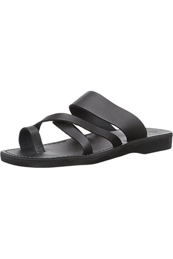 Mens The Good Shepherd Leather Slip On Open Toe Slides