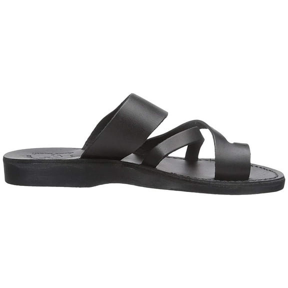 Jerusalem Sandals The Good Shepherd  Mens Black