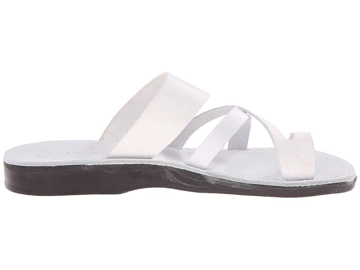 Jerusalem Sandals｜SANDALS (NO.8 THE GOOD SHEPHERD WHITE The Good Shepherd | White Leather Toe Loop Sandal