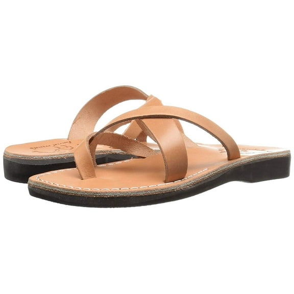 Jerusalem Sandals Women's Abigail Slide, Tan, Size 7.5
