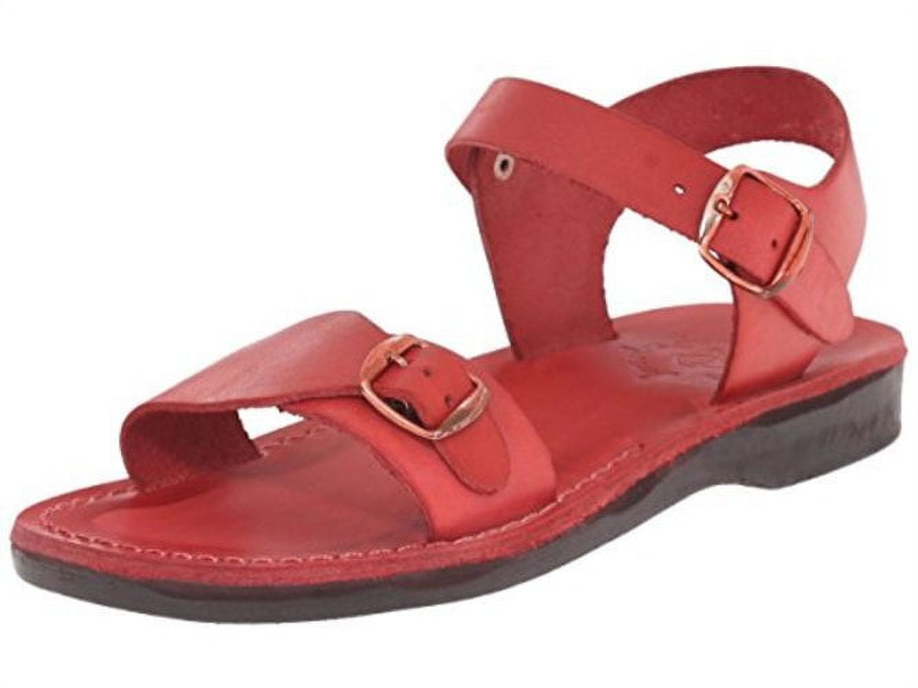 Jerusalem Sandals Women's The Original Rubber Gladiator, Red, Size - Main Image