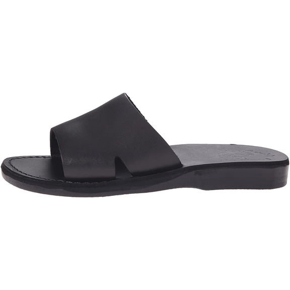 Jerusalem Sandals Womens Bashan Leather Open Toe Casual Slide Sandals