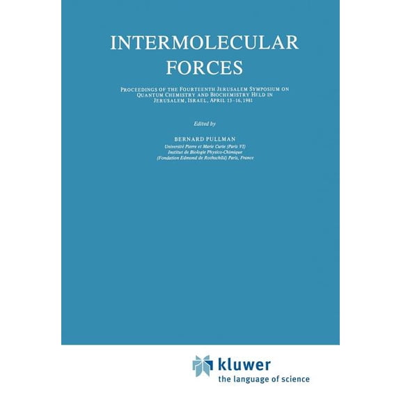 Jerusalem Symposia Intermolecular Forces, Book 14, (Paperback)
