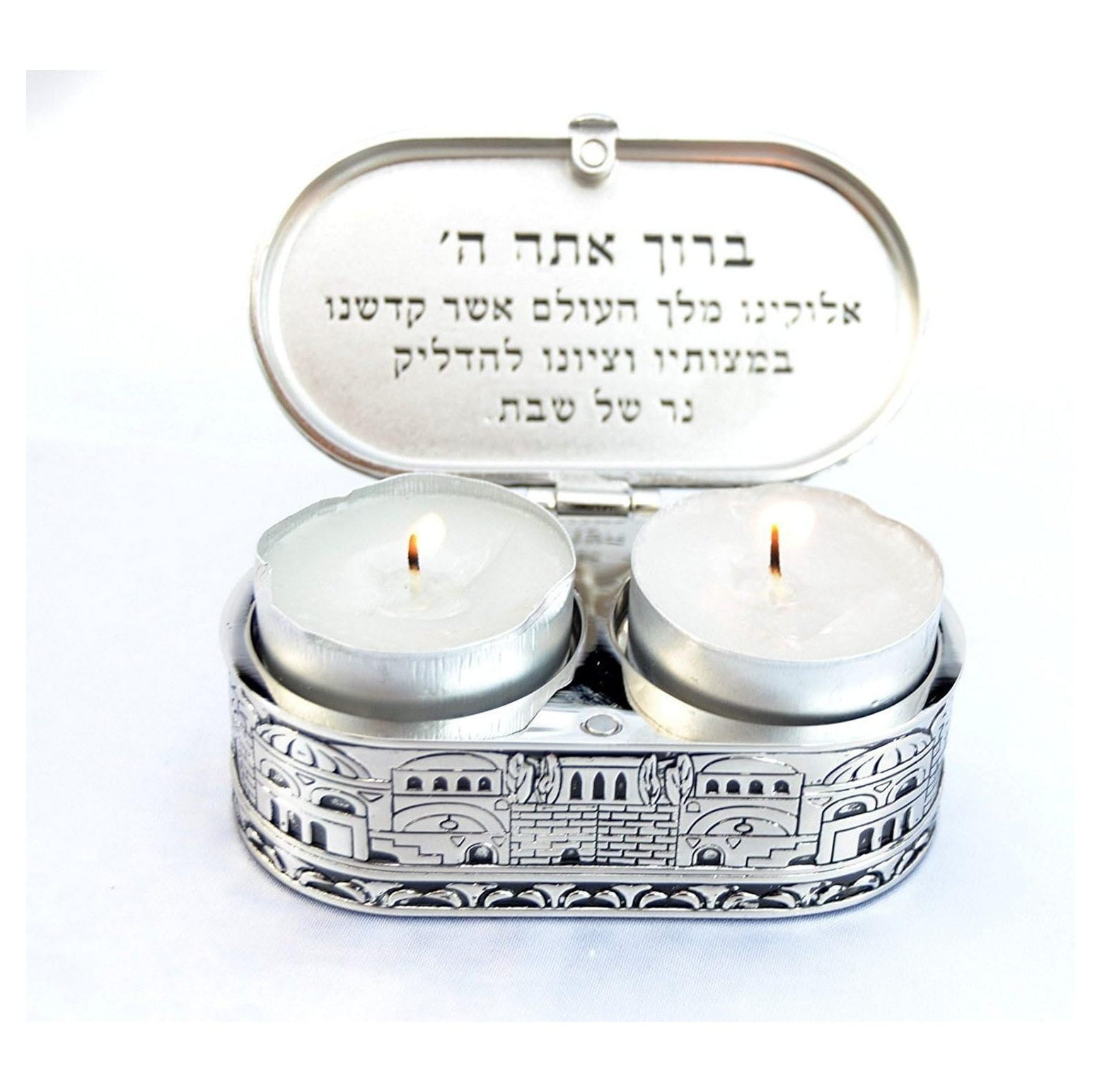 Jerusalem Travel Candlesticks Shabbat Candle Holders Israel Tea Light