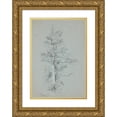 thumbnail image 1 of Jervis McEntee 11x14 Gold Ornate Wood Frame and Double Matted Museum Art Print Titled - Tree&nbsp;Study (1869), 1 of 4