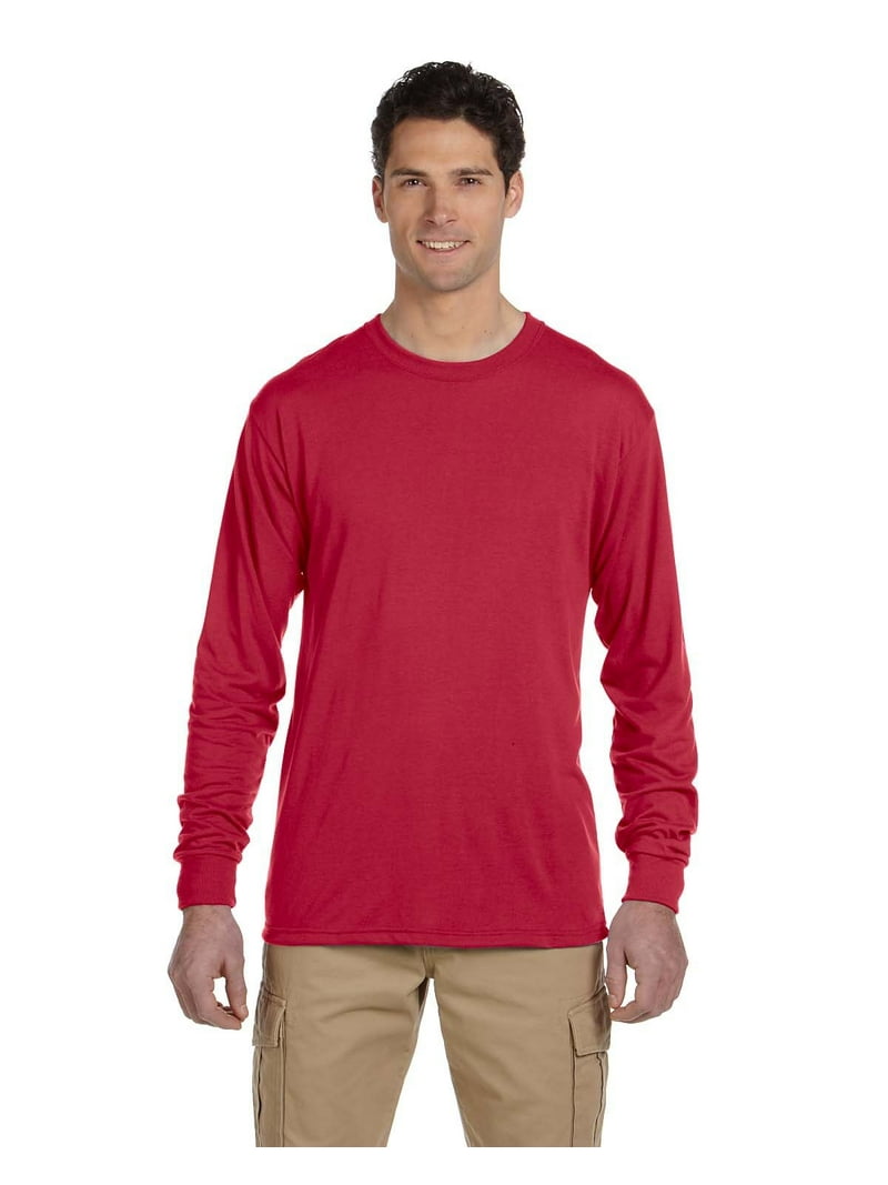 Jerzees 21ML 100% Polyester Long-Sleeve T-Shirt - Walmart.com