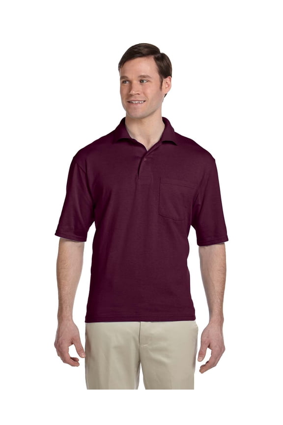 436 50/50 Pocket Polo - Maroon - S