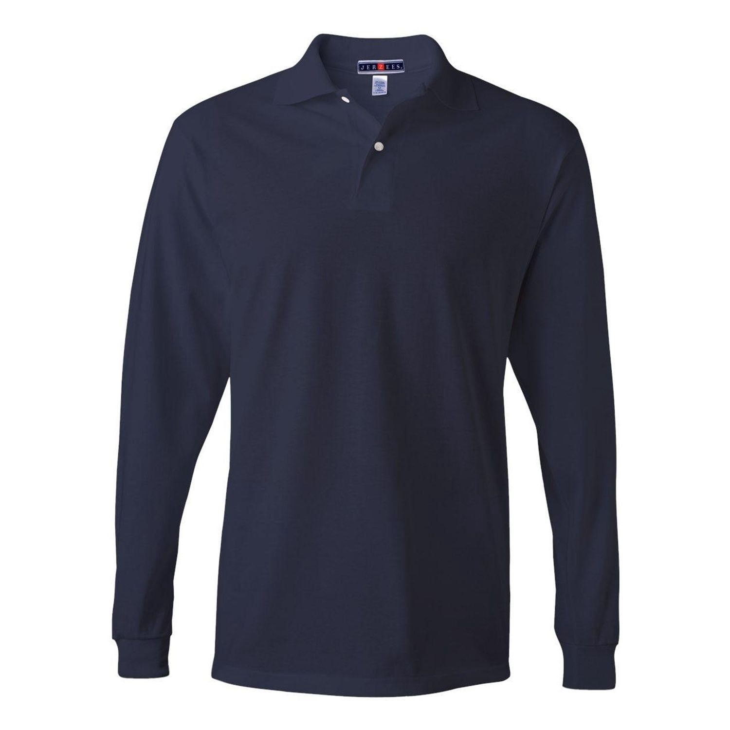 437ml Jerzees 437ML Men's 5.6 oz 50/50 Long-Sleeve Jersey Polo with ...