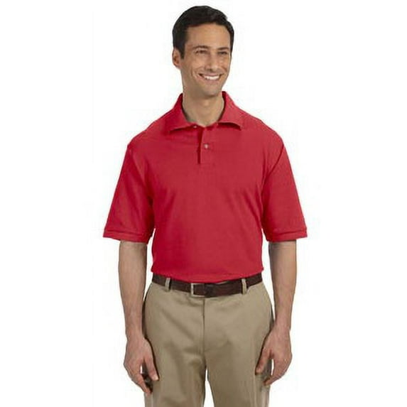 Jerzees 440 Polo Shirt Men's Short Sleeve 6.5 oz Cotton Pique