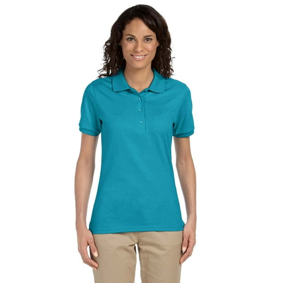Jerzees 5.6 oz. 50/50 Jersey Polo with SpotShield (437W) California Blue, S