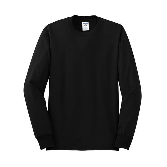 Jerzees 5.6 oz. 50/50 Long-Sleeve T-Shirt, Black XL