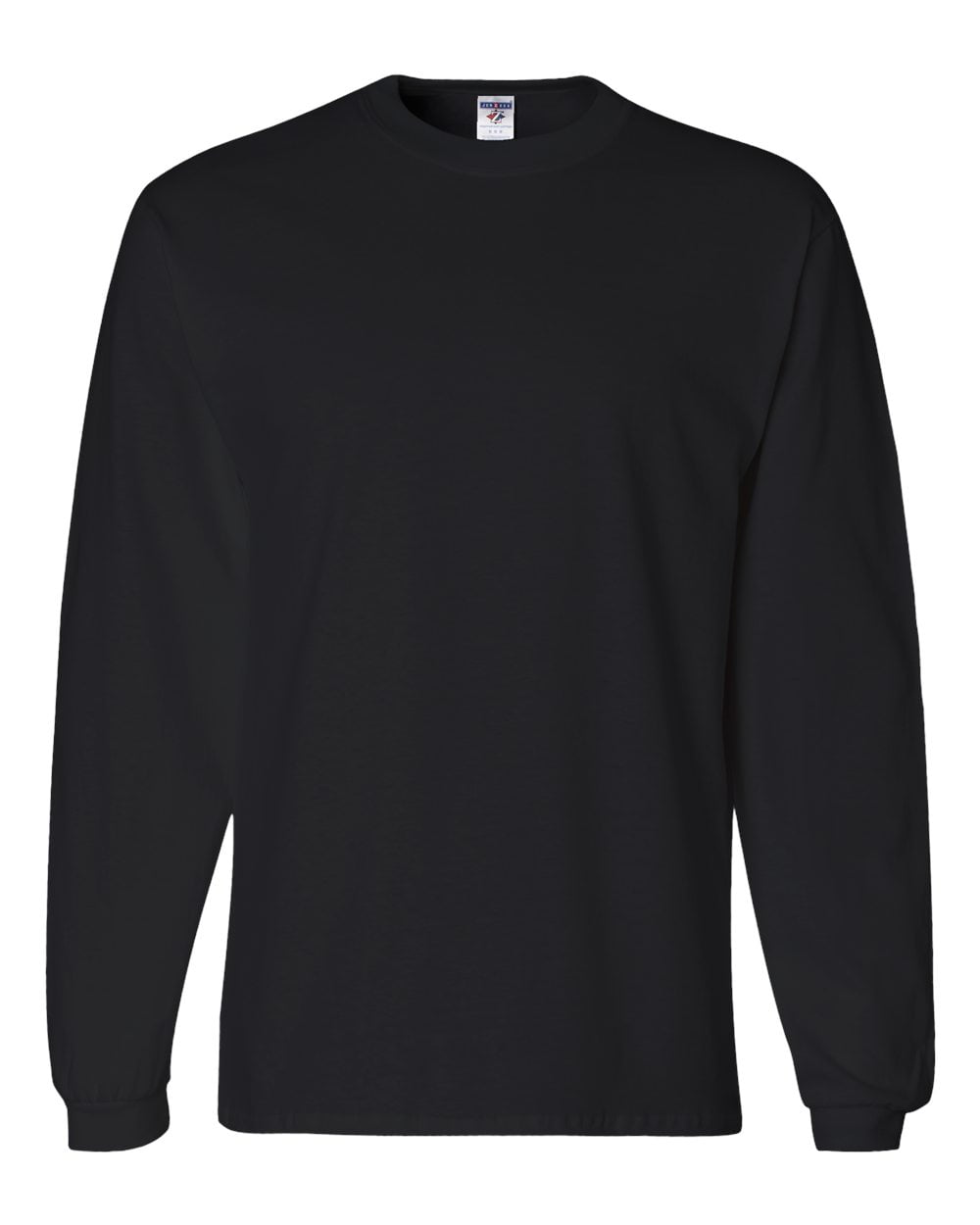 Jerzees 5 oz. HiDENSI-T Long-Sleeve T-Shirt (363L) Black, XL
