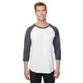 thumbnail image 1 of Jerzees 560RR Adult 5.2 oz., Premium Blend Ring-Spun Raglan Baseball T-Shirt (2 PACK), 1 of 1