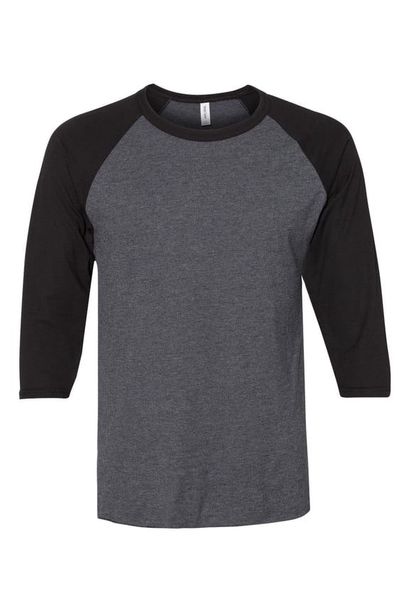 560RR Adult 5.2 oz., Premium Blend Ring-Spun Raglan Baseball T-Shirt