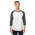 thumbnail image 1 of Jerzees 560RR Adult 5.2 oz., Premium Blend Ring-Spun Raglan Baseball T-Shirt, 1 of 1