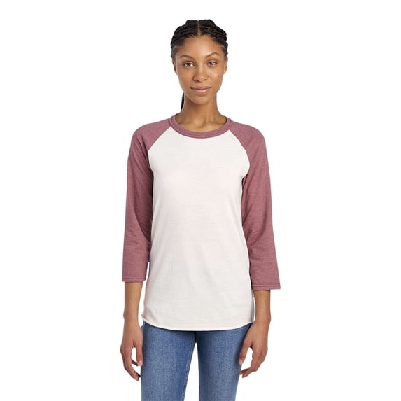 Jerzees 560RR Adult 5.2 oz., Premium Blend Ring-Spun Raglan Baseball T-Shirt
