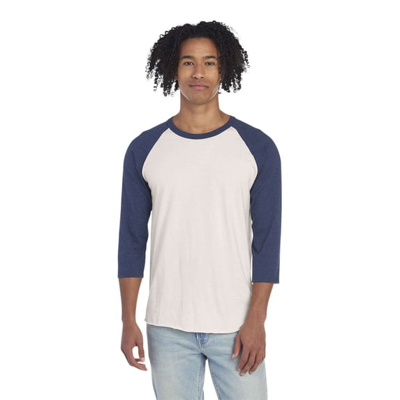 Jerzees 560RR Adult 5.2 oz., Premium Blend Ring-Spun Raglan Baseball T-Shirt