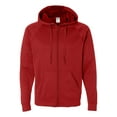 thumbnail image 1 of Jerzees 6 oz. Sport Tech Fleece Full-Zip Hood (PF93MR) True Red, 3XL, 1 of 2