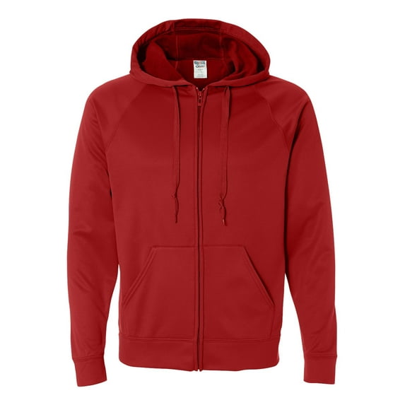 Jerzees 6 oz. Sport Tech Fleece Full-Zip Hood (PF93MR) True Red, 3XL