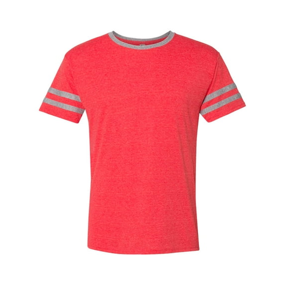 Jerzees 602MR Adult 4.5 oz. TRI-BLEND Varsity Ringer T-Shirt (2 PACK)