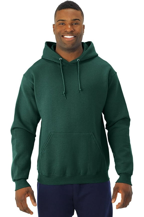 8 oz. NuBlend 50/50 Pullover Hood, Forest Green - Small