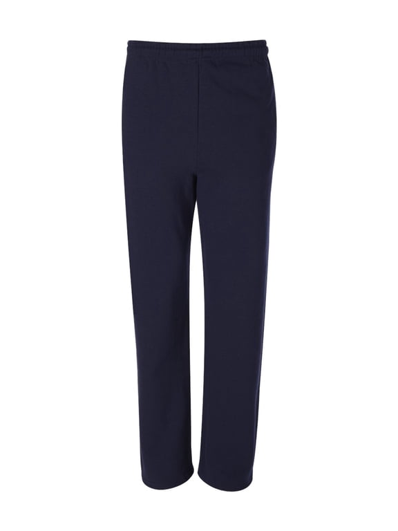 974MP Adult 8 oz. NuBlend Open-Bottom Fleece Sweatpants