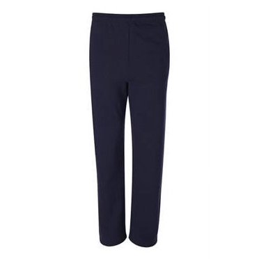 Jerzees 974MP Adult NuBlend Open-Bottom Fleece Sweatpants (S To 3XL) - 8 Oz Cotton/Poly Blend