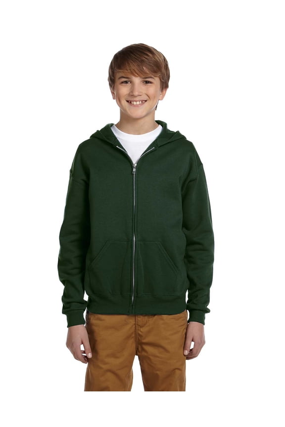 993B Youth NuBlend® Fleece Full-Zip Hooded Sweatshirt