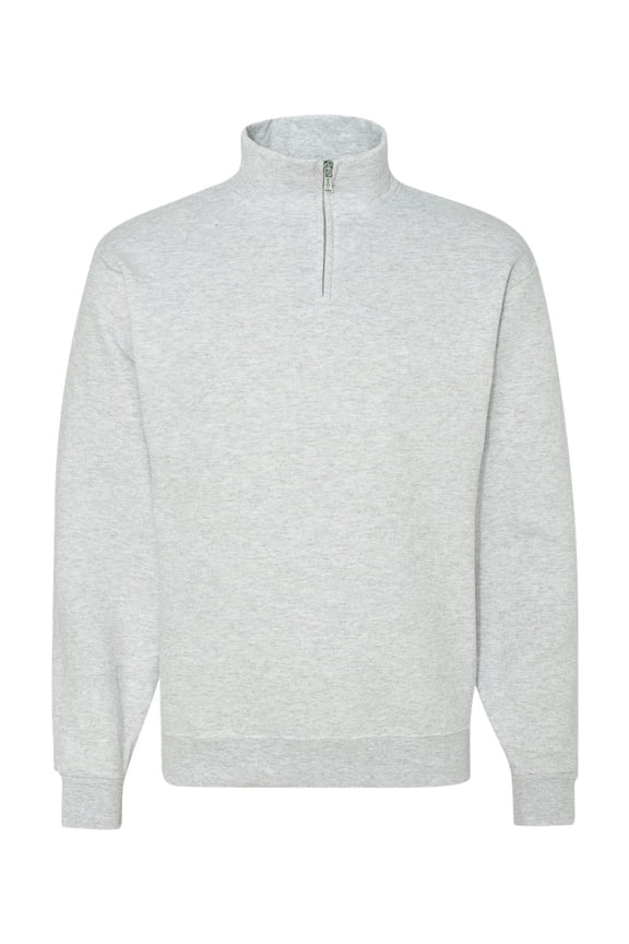 995M Adult 8 oz. NuBlend Quarter-Zip Cadet Collar Sweatshirt