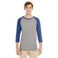 thumbnail image 1 of Jerzees Adult 4.5 oz. TRI-BLEND Baseball Raglan - 601RR, 1 of 4