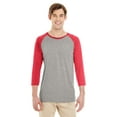 thumbnail image 1 of Jerzees Adult 4.5 oz. TRI-BLEND Baseball Raglan - 601RR, 1 of 4