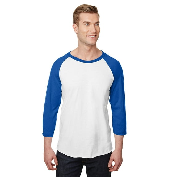 Jerzees Adult 5.2 oz., Premium Blend Ring-Spun Raglan Baseball T-Shirt - 560RR