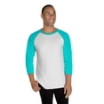 thumbnail image 1 of Jerzees Adult 5.2 oz., Premium Blend Ring-Spun Raglan Baseball T-Shirt - 560RR, 1 of 4