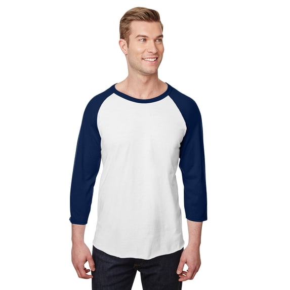 Jerzees Adult 5.2 oz., Premium Blend Ring-Spun Raglan Baseball T-Shirt - 560RR