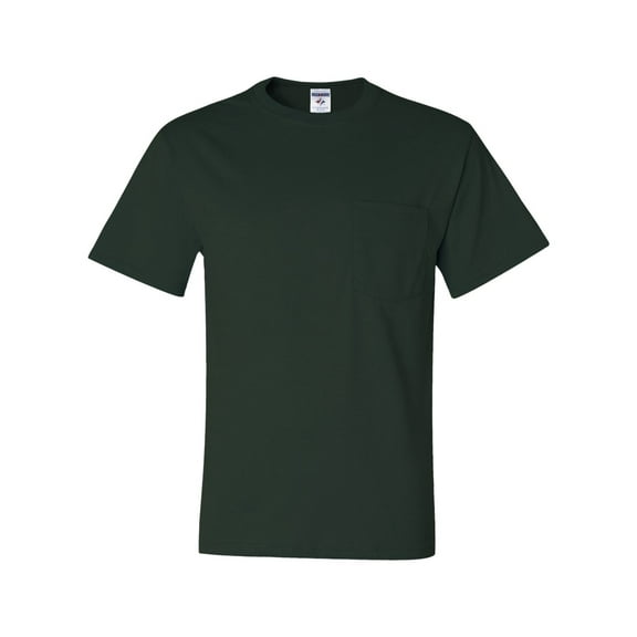 Jerzees Adult 5.6 oz. DRI-POWER® ACTIVE Pocket T-Shirt 4XL FOREST GREEN