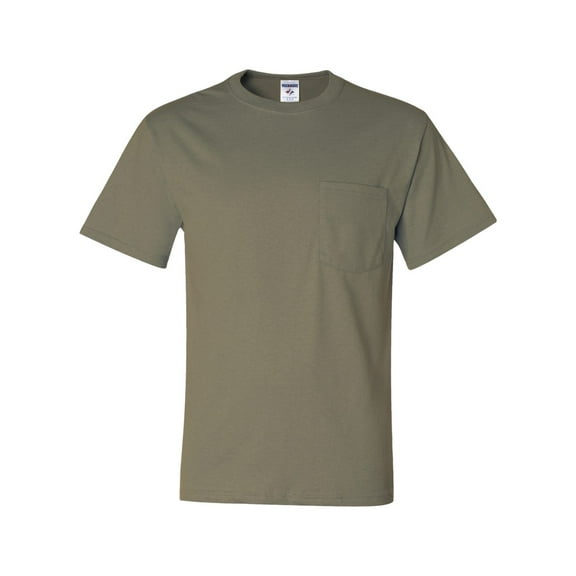 Jerzees Adult 5.6 oz. DRI-POWER® ACTIVE Pocket T-Shirt 5XL KHAKI